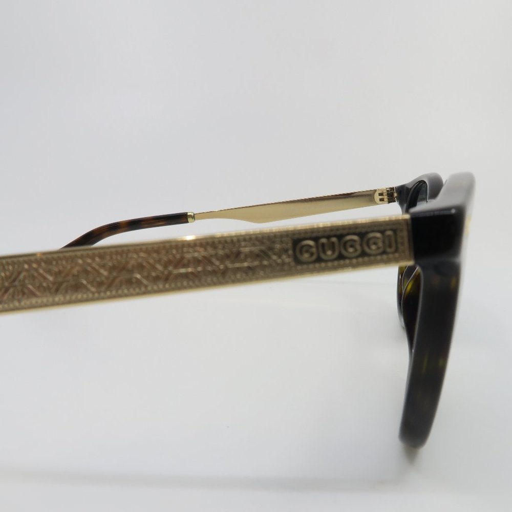 Gucci GG 1127/S ANT-T9 50mm Tortoise/Blue Round Unisex New Sunglasses - Picture 4 of 8